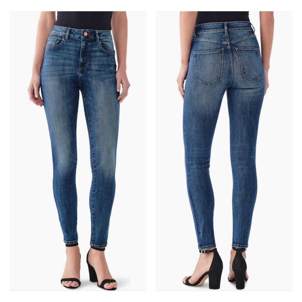 DL1961 Farrow Ankle High Rise Instasculpt Skinny Rogers, Sz 28